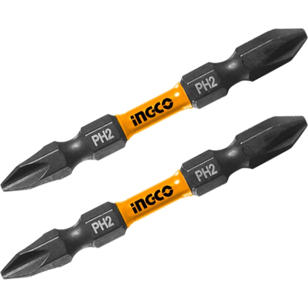 Изображение товара Ударная бита INGCO PH2xPH2 65 мм 2 шт S2 для шуруповерта
