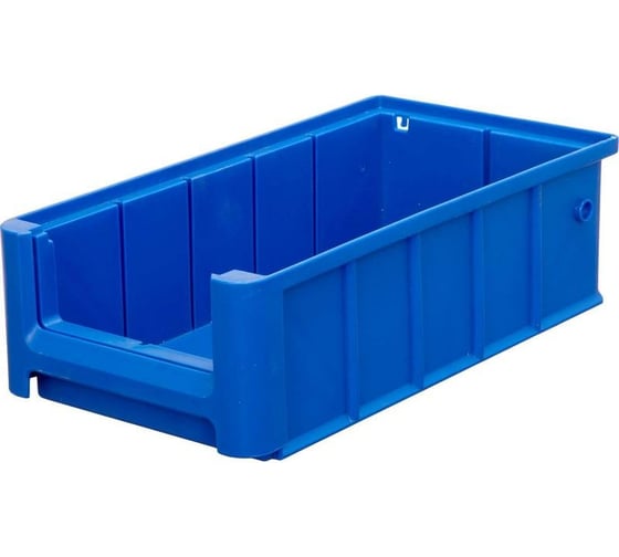 Изображение товара Контейнер ООО Комус полочный SK 4214 сплошной, 400 х 234 х 140 синий 1028941