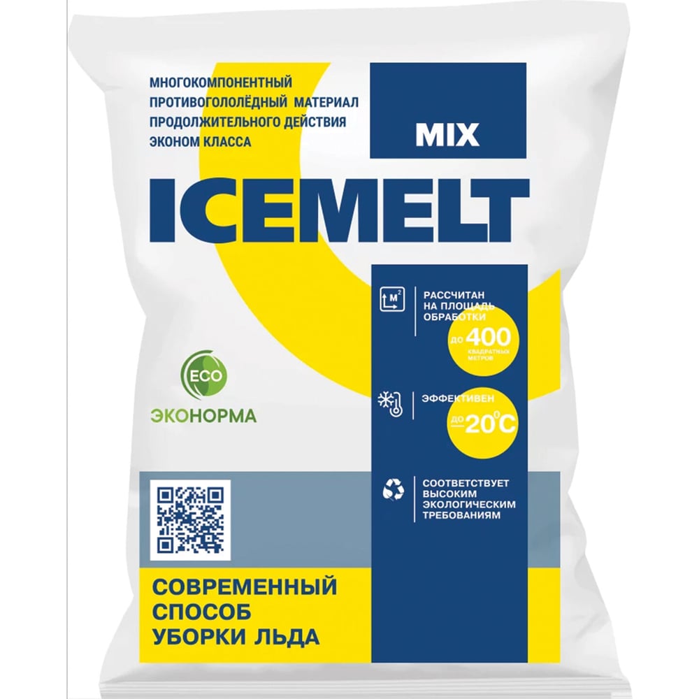 Изображение товара Антигололёдный реагент ICEMELT Mix 25 кг для низких температур -20 градусів