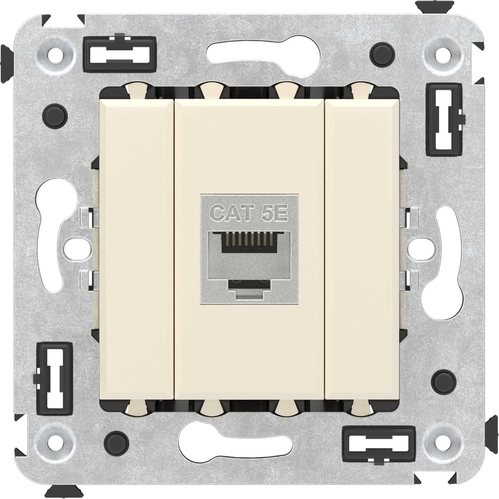 Изображение товара Компьютерная розетка RJ45 в стену серия Avanti ванильная дымка