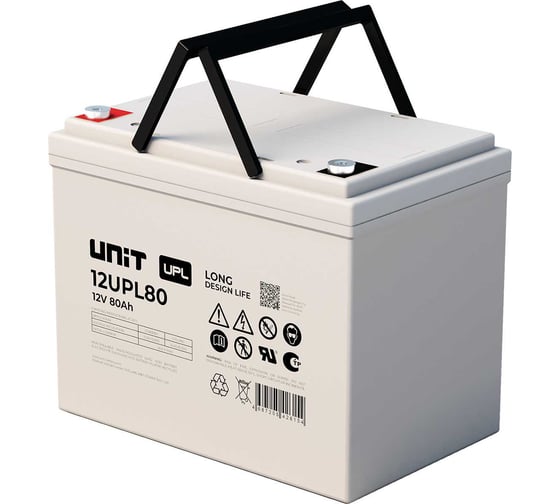 Изображение товара Аккумуляторная батарея UNIT 12В-80Ач 12UPL80