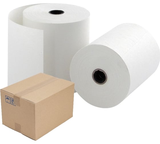 Изображение товара Ролики ООО Комус для касс 80х53метр х вт18мм из т/б 6шт/уп., 10уп/кор 857700