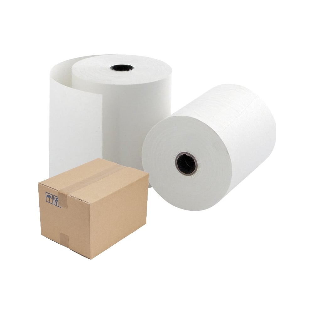 Изображение товара Ролики для касс 80х74 мм из термобумаги Комус 8 шт/уп, 6 уп/кор