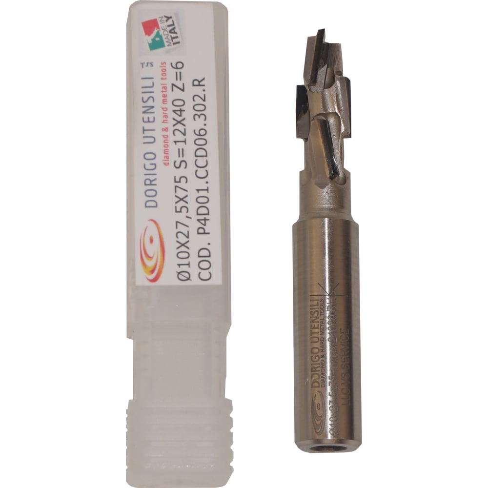 Изображение товара Алмазная концевая фреза Dorigo Нестинг DA Ø10x27x75 для точной обработки