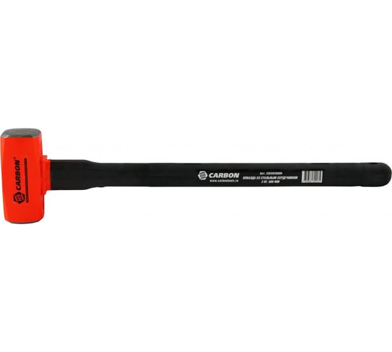 Изображение товара Кувалда с резиновой рукояткой и стальным сердечником Carbon 3 кг CHISH30600 086876