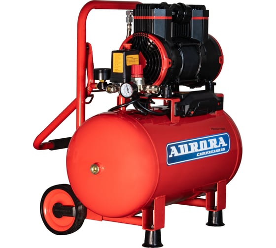 Изображение товара Компрессор Aurora PASSAT-35 BLACK тихий, без масл. (35л, 320л/мин, 1.8кВт) 39007