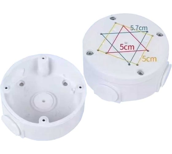 Изображение товара Монтажная коробка FOX белая, 105x50, алюминиевый сплав FX-1050