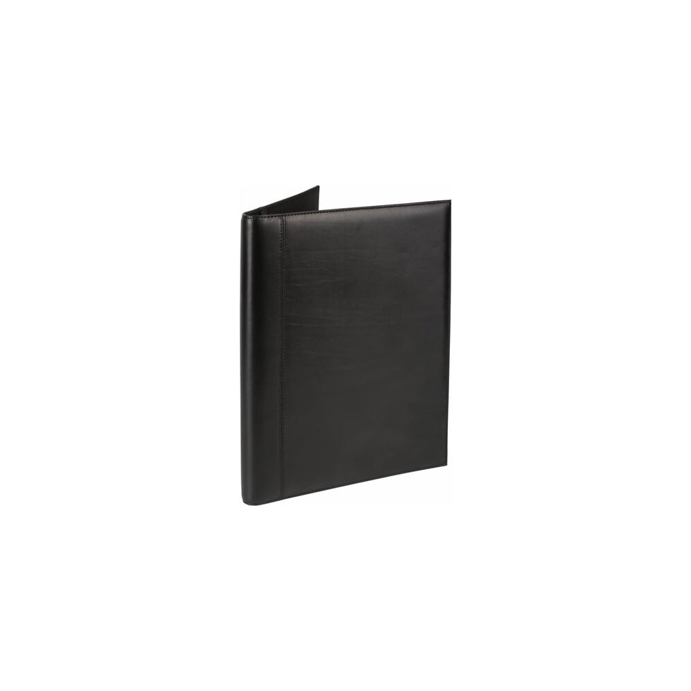 Изображение товара Папка адресная из натуральной кожи формата А4 черная ОФИСМАГ