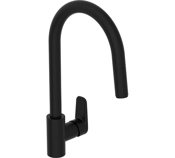 Изображение товара Смеситель для кухни с выдвижным изливом VitrA Flow Soft, черный A4344536EXP