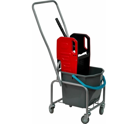 Изображение товара Тележка уборочная ОФИСМАГ Eсо-Force 1 съемное ведро 25л, отжим, металлический каркас 21EF/1 609747