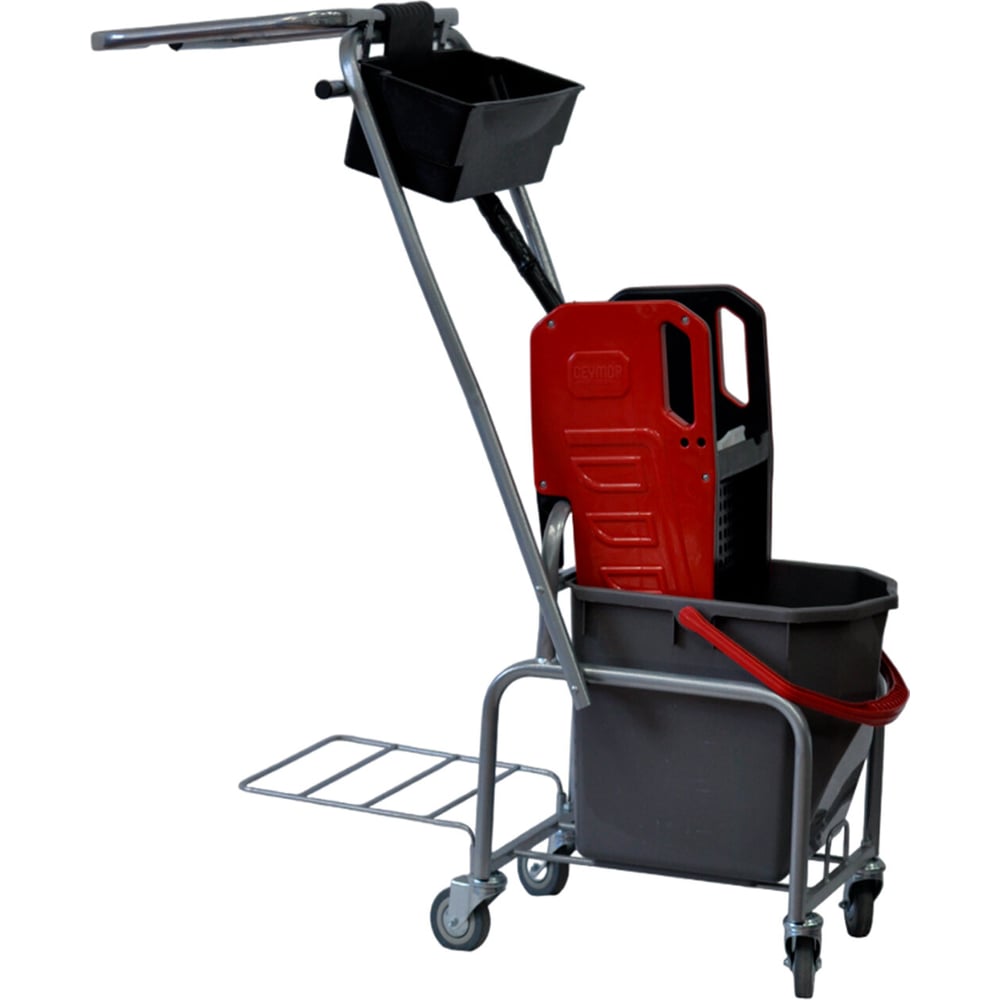Изображение товара Тележка уборочная ОФИСМАГ Eсо-Force 1 ведро 25л, отжим, лоток, держатель для мешка, металлический каркас 21EF/6 609750