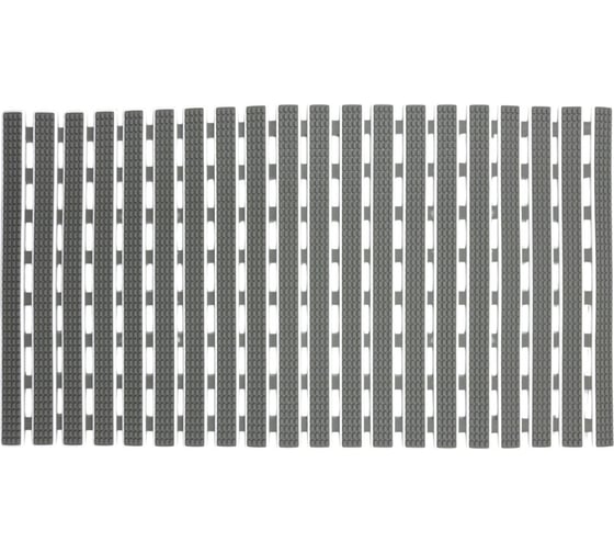 Изображение товара Коврик для ванной Joy Home на присосках, 69х38 см, серый 14544