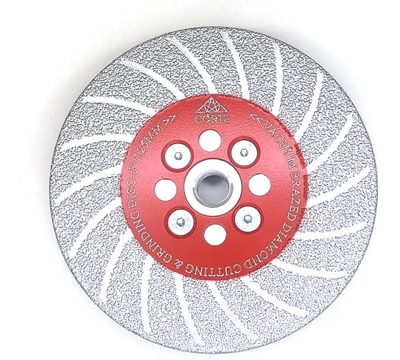 Изображение товара Диск алмазный для УШМ CORTE шлифовально отрезной M14 125 мм. VACUUM FAN VFD125