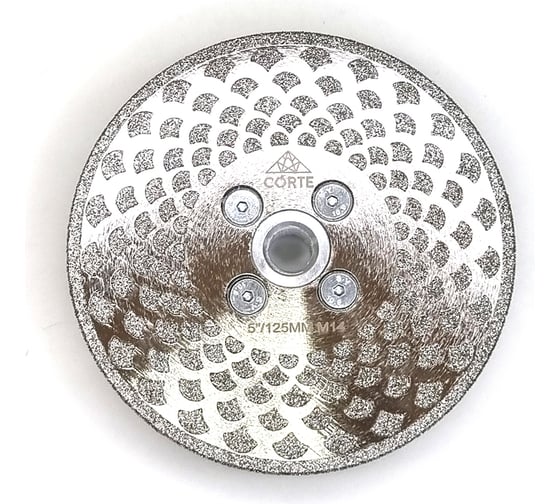 Изображение товара Диск алмазный для УШМ CORTE шлифовально отрезной M14 125 мм ELECTROPLATED SCALES ESFD125