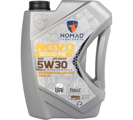 Изображение товара Масло моторное NOMAD NOVO 9000 FE 5W-30 4 л 35775