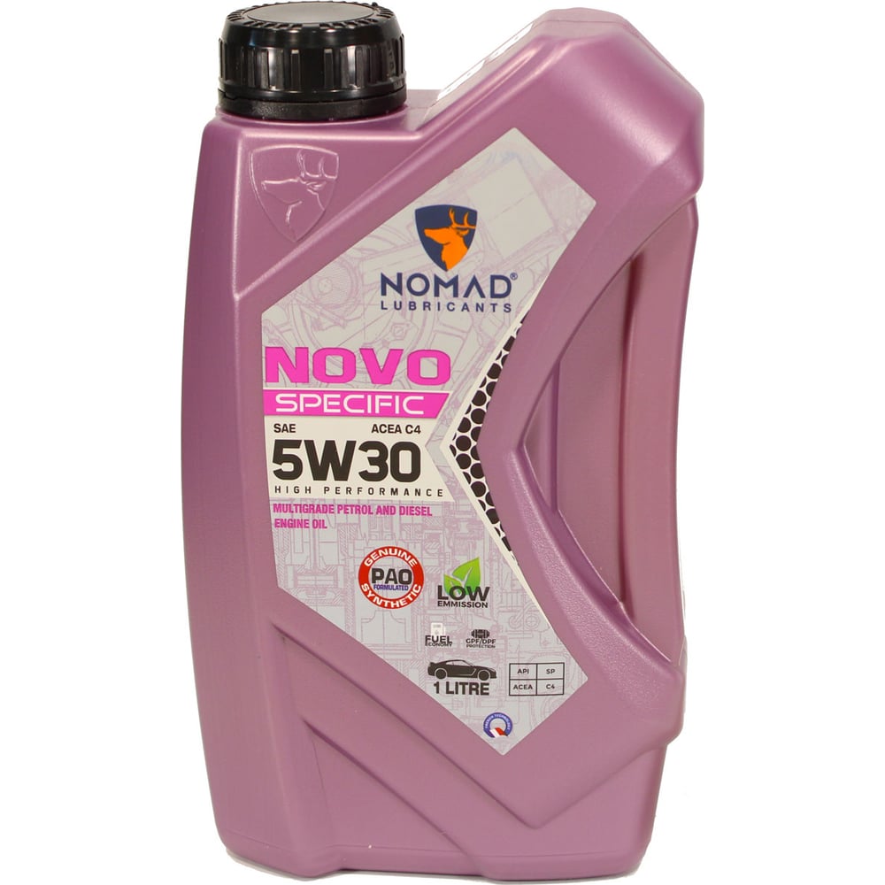Изображение товара Масло моторное NOMAD NOVO Specific C4 5W-30 1 л синтетика для дизелей и легковых