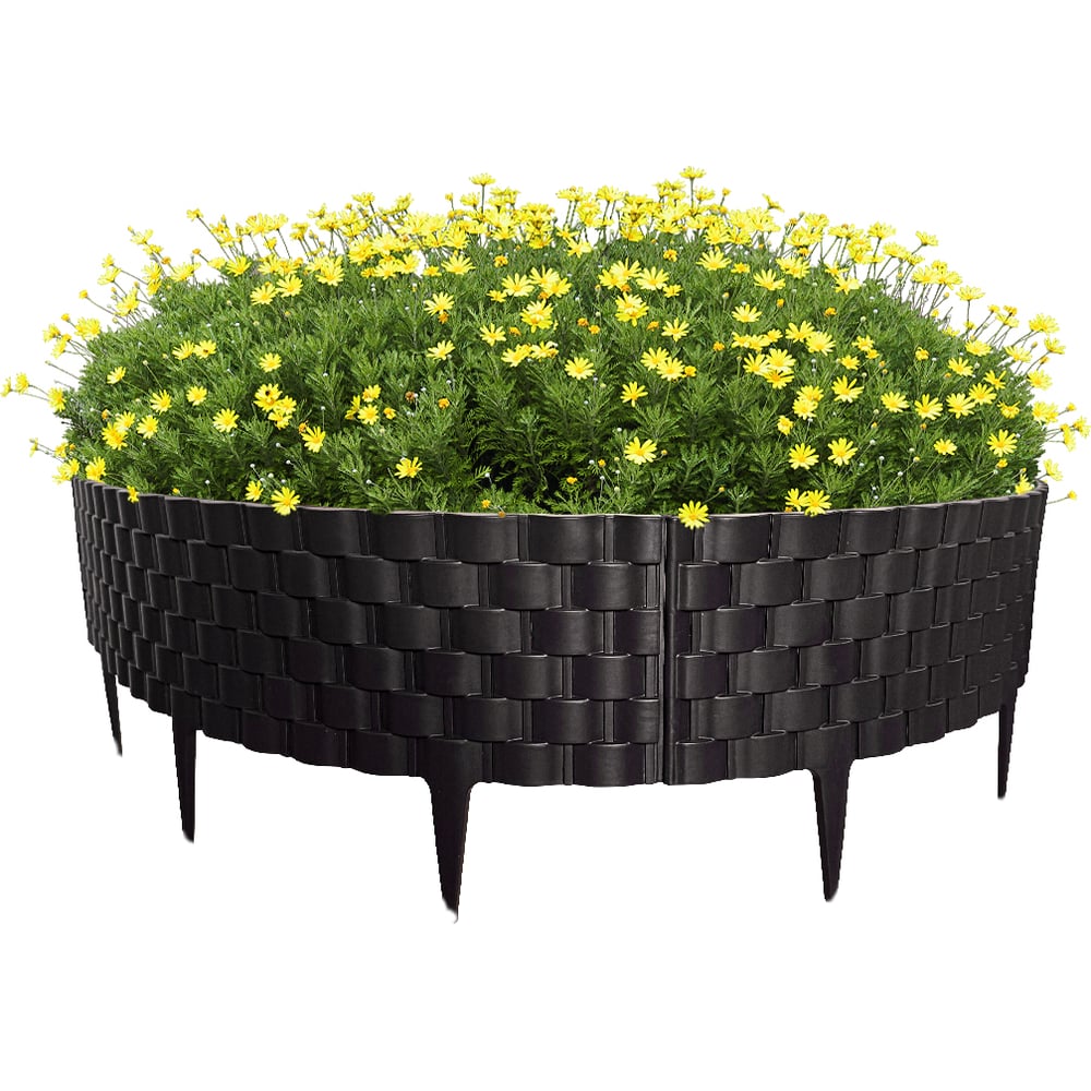 Изображение товара Садовый заборчик Green Boom декоративный Ротанг 5 секций 60х22 см YH-541792