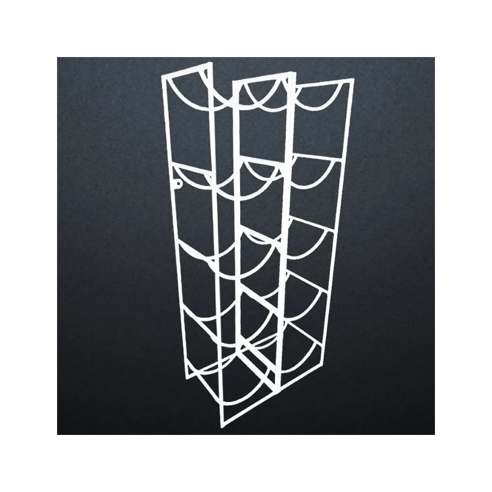 Изображение товара Подставка для 10 бутылок с водой Metall78.ru 19 л бутылочница цвет белый ПДБ10-9003