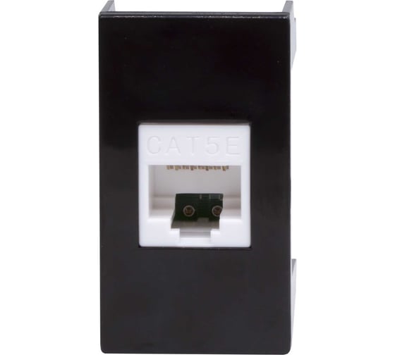 Изображение товара Розетка DKC RJ 45, кат.5E, Viva, 1 модуль,черн, 1 шт. 45238