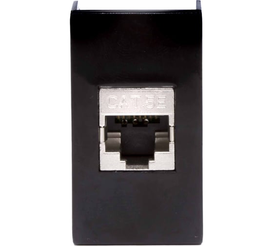 Изображение товара Розетка DKC RJ 45, кат.5E, экранированная, Viva, 1 модуль, черная, 1 шт. 45248