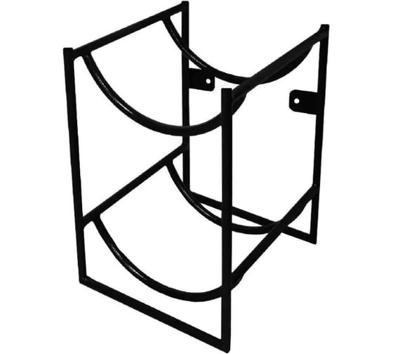 Изображение товара Подставка для 2 бутылок с водой Metall78.ru 19 л бутылочница цвет черный ПДБ2-9005