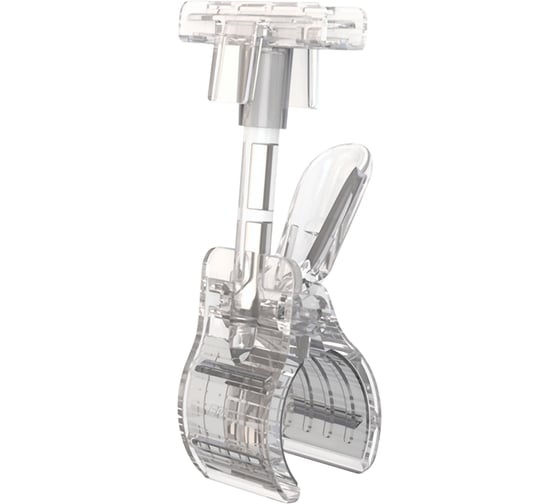 Изображение товара Держатели-прищепки для рамок POS ОФИСМАГ универсальные, КОМПЛЕКТ 10 шт, EPG CLAMP-T, пластик, прозрачный, 102186-00 290978