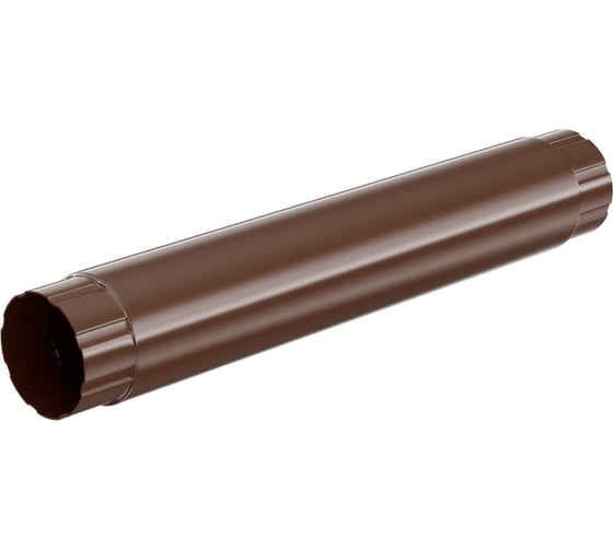 Изображение товара Труба водосточная соединительная МЕТАЛЛИК и КО 100x1000, цинк, 0.50 (RAL 8017) О0000048516