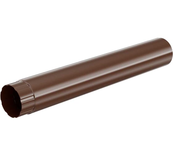 Изображение товара Труба водосточная МЕТАЛЛИК и КО 100x1000, цинк, 0.50 (RAL 8017) НN_02165417