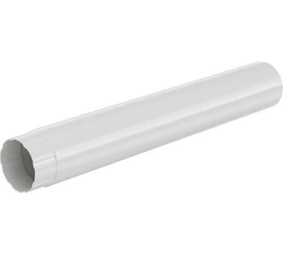 Изображение товара Труба водосточная МЕТАЛЛИК и КО 100x3000, цинк, 0.50 (RAL 9003) НN_02165438