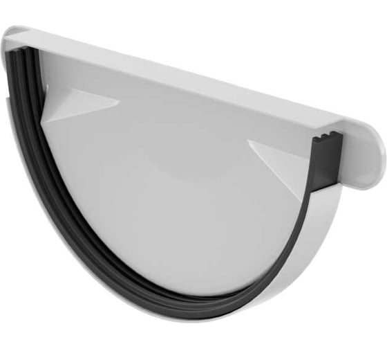 Изображение товара Заглушка желоба МЕТАЛЛИК и КО цинк, 0.50 (RAL 9003) п/о НТ-00000456