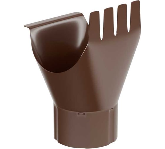 Изображение товара Воронка выпускная штампованная МЕТАЛЛИК и КО 100, цинк, 0.50 (RAL 8017) О0000082298