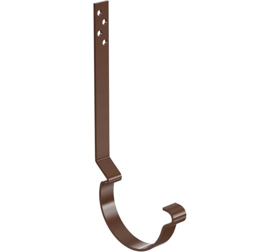 Изображение товара Держатель желоба длинный МЕТАЛЛИК и КО 125, цинк, 4.00 (RAL 8017) п/о О0000054594