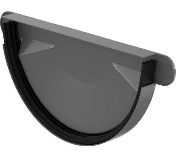 Изображение товара Заглушка желоба МЕТАЛЛИК и КО цинк, 0.50 (RAL 7024) п/о НN_03172384