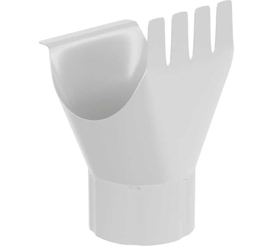 Изображение товара Воронка выпускная штампованная МЕТАЛЛИК и КО 100, цинк, 0.50 (RAL 9003 О0000086518