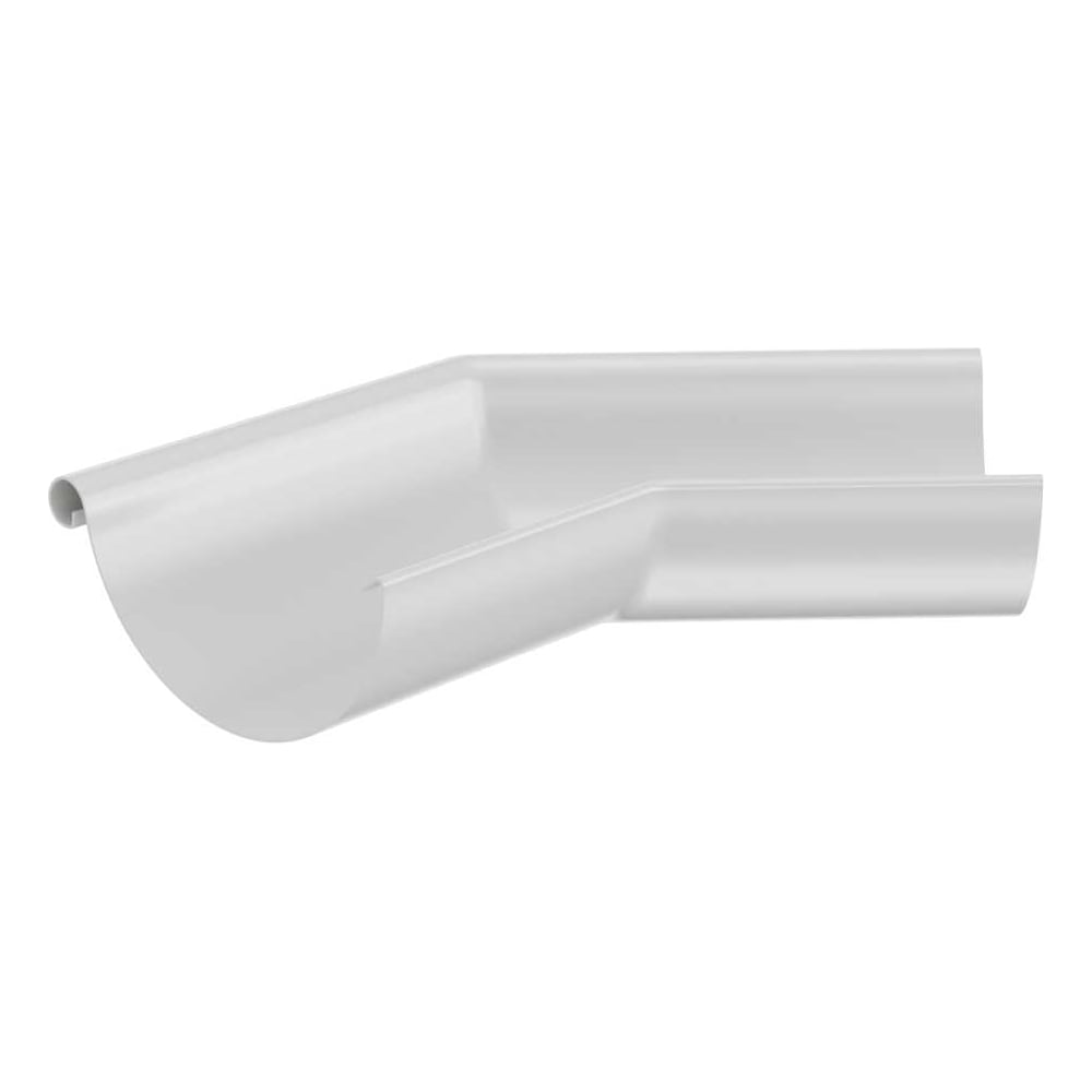Изображение товара Угловой наружный металлический желоб МЕТАЛЛИК и КО 135, белый, 0.3 м