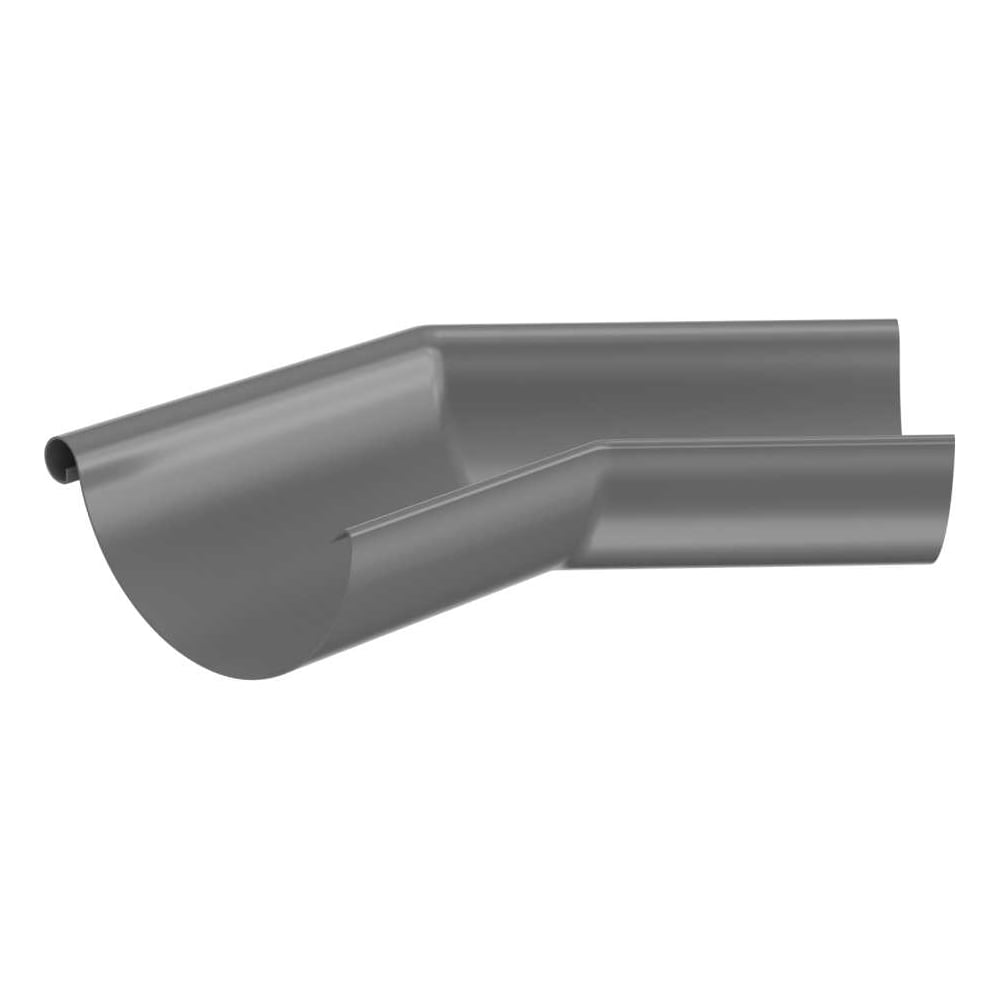 Изображение товара Угловой наружный металлический желоб МЕТАЛЛИК и КО 135 цинк графит 147 мм