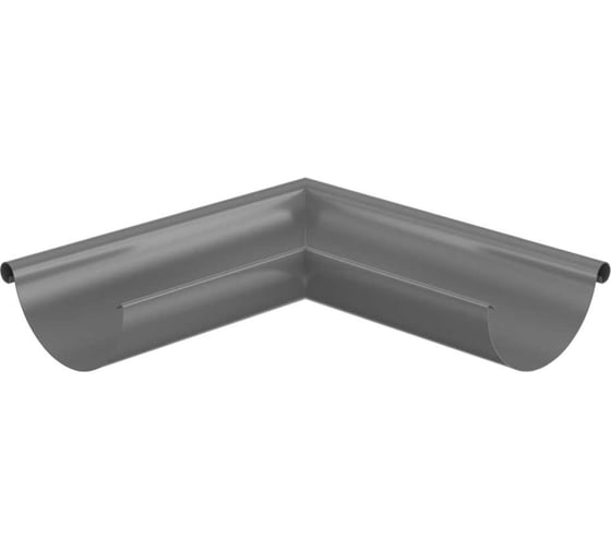 Изображение товара Желоб угловой наружний штампованный МЕТАЛЛИК и КО цинк, 0.50 (RAL 7024) О0000105281