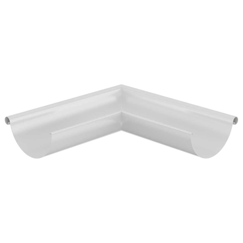 Изображение товара Желоб угловой наружный штампованный Металлик и КО цинк RAL 9003