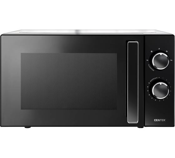 Изображение товара Микроволновая СВЧ печь Centek CT-1560 Black 700W, 20 л, 5 режимов, таймер, подсветка, открывание дверцы ручкой