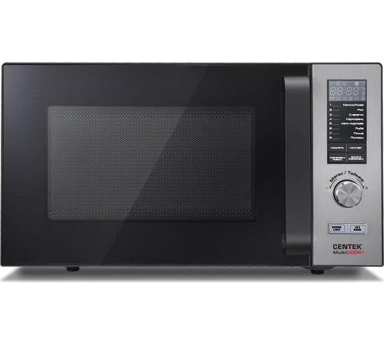Изображение товара Микроволновая СВЧ печь Centek CT-1588 сталь 900W, 25 л, 8 программ Multicook + быстрая разморозка