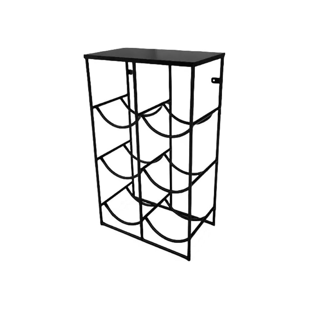 Изображение товара Подставка для 6 бутылок с водой Metall78 ru 19 л со столиком под кулер черная