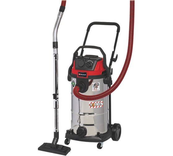 Изображение товара Пылесос строительный Einhell TE-VC 2340 SACL, 1500Вт, 225мбар, 40л, очистка фильтра, розетка 2342470