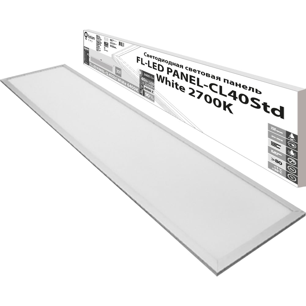 Изображение товара Светодиодная плоская панель FL-LED PANEL-CL40Std White 2700K 40Вт