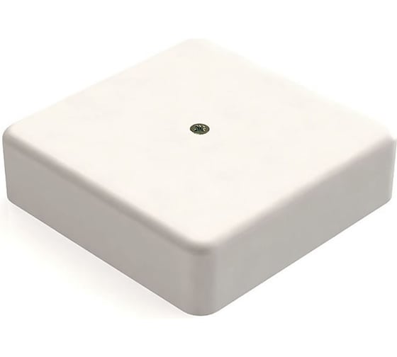 Изображение товара Распаечная коробка для кабель-канала УРАЛ ПАК 100х100х29мм, белая, без клеммы IP40 КР-513190100-060