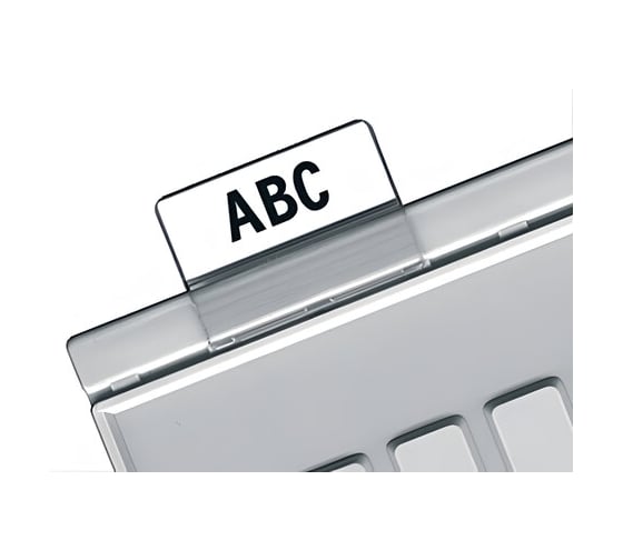 Изображение товара Картотечные индексные окна ОФИСМАГ HAN (Германия), КОМПЛЕКТ 10 шт., для разделителей А4, А5, А6, прозрачные, НА9001 231171