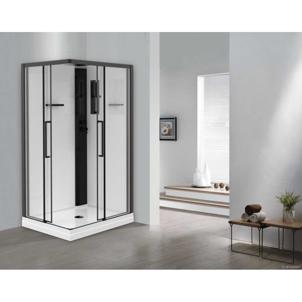 Изображение товара Душевая кабина Esbano ESM-108 CKR левый прямоугольная с акриловым поддоном