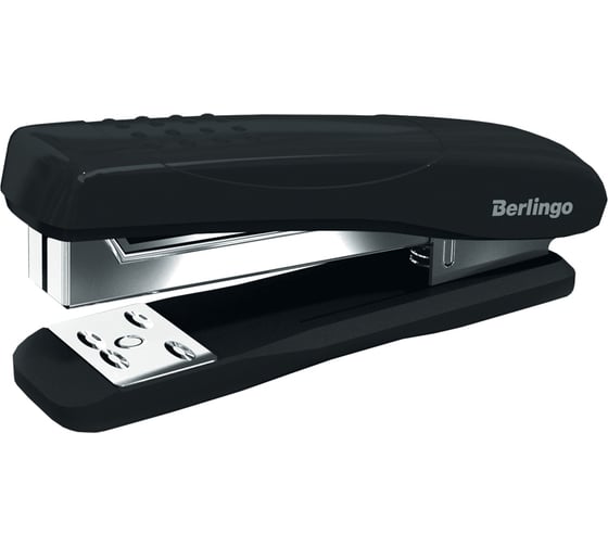 Изображение товара Степлер BERLINGO Comfort №24/6, 26/6 до 25 листов, пластиковый корпус, черный H3530