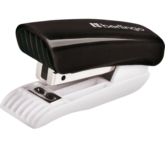 Изображение товара Мини-степлер BERLINGO Blitz №24/6 до 15 листов, пластиковый корпус, черный DSp_15114