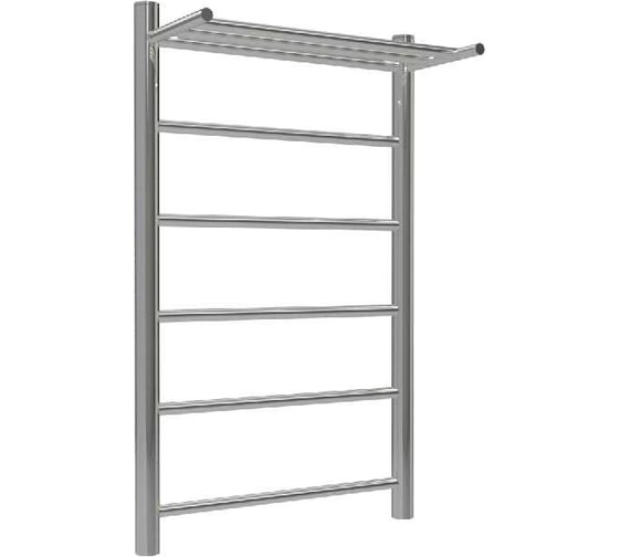 Изображение товара Полотенцесушитель ТЕРМОДИЗАЙН нерж. TP (лесенка с полкой) W=500, H=800 (5 перекладин) 1/2в.р. TDTP005