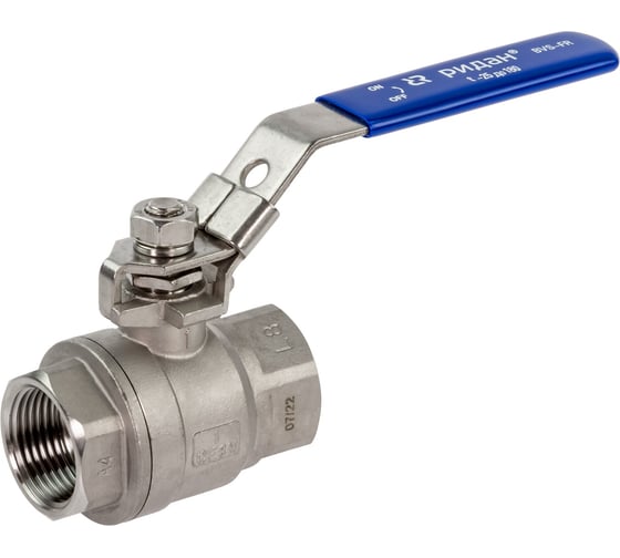 Изображение товара Шаровый кран резьбовой Ридан DN 32 PN63, с рукояткой, корпус - корр.ст. сталь, шар - корректор Сталь 082X4615R 082X4615R